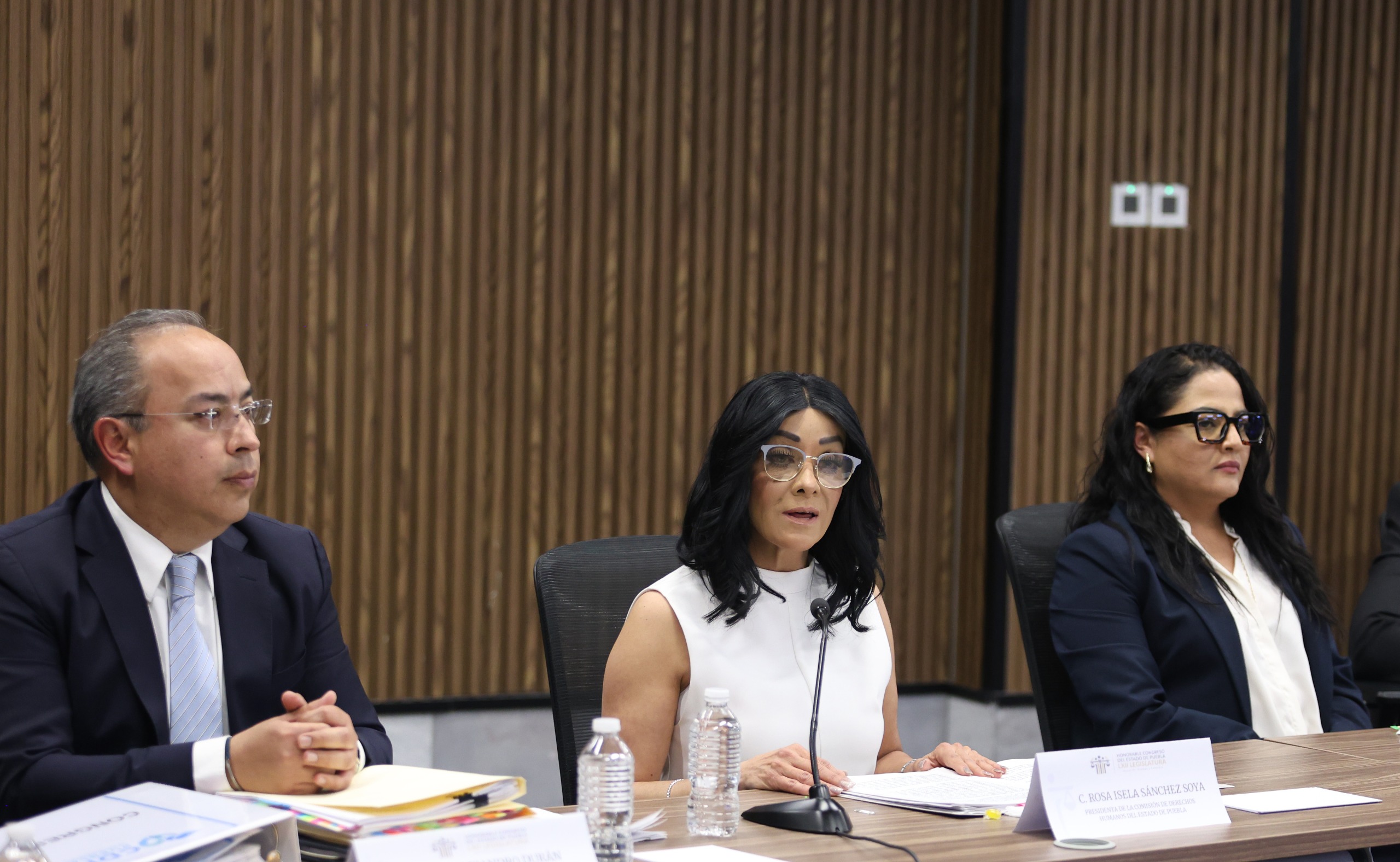 Titular de la CDH Puebla se presenta ante Comisión del Congreso para rendir informe