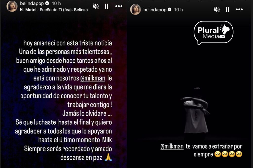 Belinda despide a Milkman 