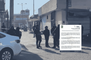 Miembros de FGE localiza restos humanos en el mercado Morelos durante cateos la mañana del 11 de febrero.