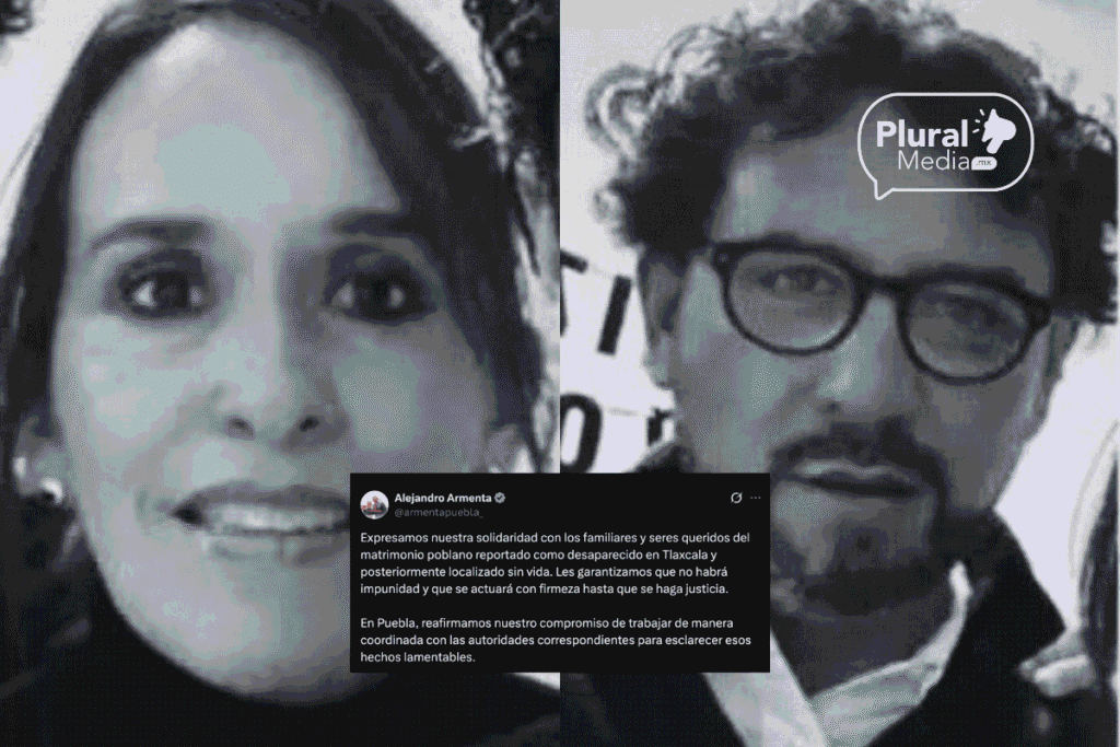 Gobernador Alejandro Armenta publica su solidaridad con las familias de Karina de los Ángeles Ruiz y Alexandro Tello Olmedo