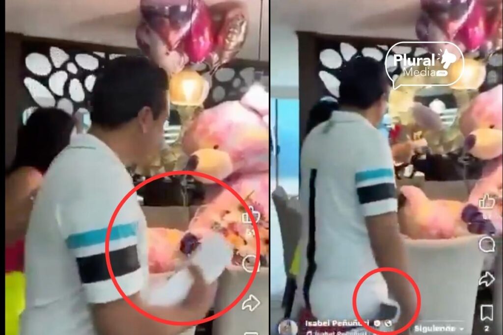 Exhiben a alcalde de Morena en Chignahuapan con fajo de billetes