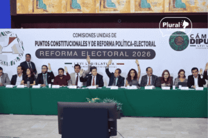 Las comisiones unidas de Puntos Constitucionales y de la Reforma Político-Electoral de la Cámara de Diputados aprobaron la reforma electoral de la presidenta Claudia Sheinbaum.